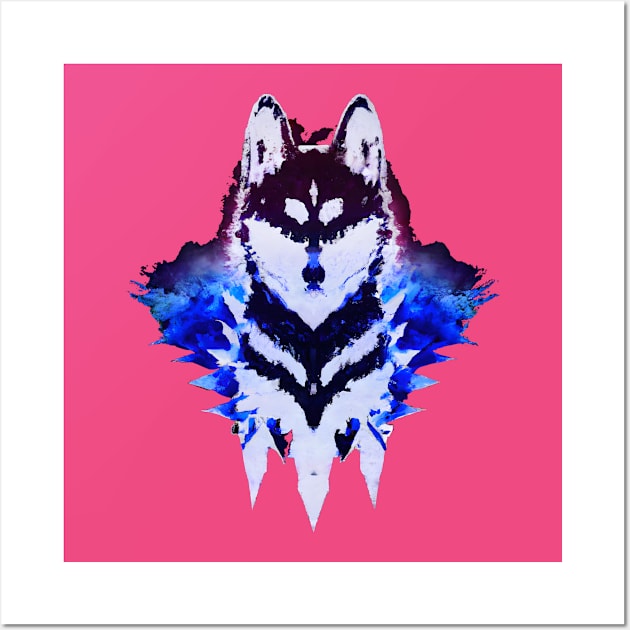 Siberian Husky Doggo Sled Dog Art Wall Art by Furrban